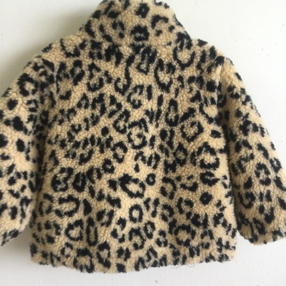 RALPH LAUREN TODDLER GIRL OCELOT SHERPA FULL ZIP JACKET SIZE 12 MONTHS NWT - Picture 10 of 15